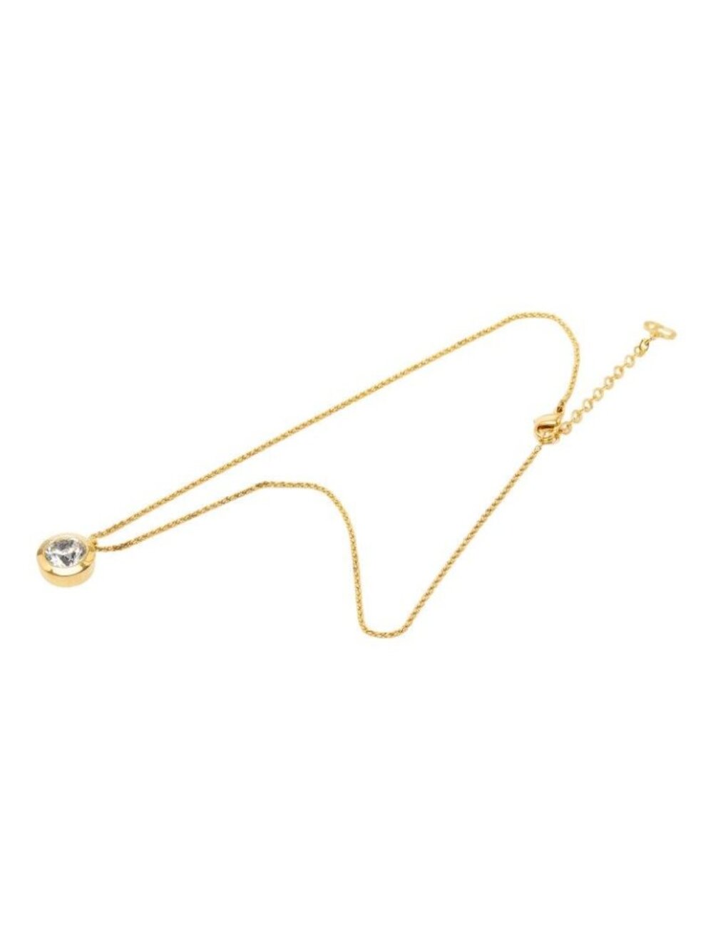 Dior Large Chain Pendant Necklace Gold Line Stone Plated - Picture 4 of 8